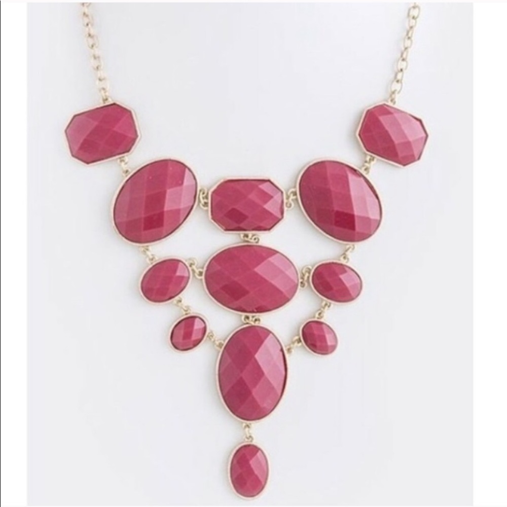 Cranberry Red Statement Necklace